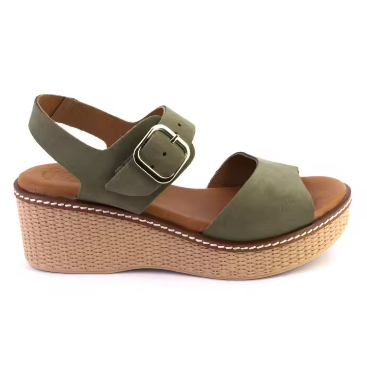KAOLA 2661 Sandalias de mujer kaki ANTE SERRAJE 525 - 1