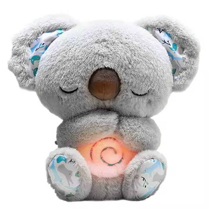 Oso De Peluche Musical Con Luz Y Sonido Koala Para Bebés Juguete De Sueño Y Compañero Sensible Para Recién Nacidos Regalos Para Niños Y Niñas De 3-12 Años - 1