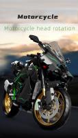 Bloques De Construcción Técnicos Para Ciudad 1:5 1858pcs Motocicleta De Carreras Vehículos MOC Juguete De Bloques Para Niños Regalos T4019 - details 0