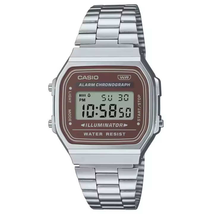 Reloj Casio A168WA-5AYES Retroiluminado Resistente Al Agua - 1
