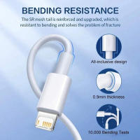 Cable De Carga Rápida Para Apple iPhone 14 13 12 11 pro Max Mini USB C 1M 2M Accesorios De Teléfono Móvil Con Conector USB a Y Lightning - details 2