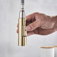 Grifo De Cocina Inteligente Con Sensor Y Pantufla Moverse 360° Monohandle Toque Brushed Doble Modo Agua Grifo Mezclador Montado En La Mesa Cromado Contemporáneo - details 11