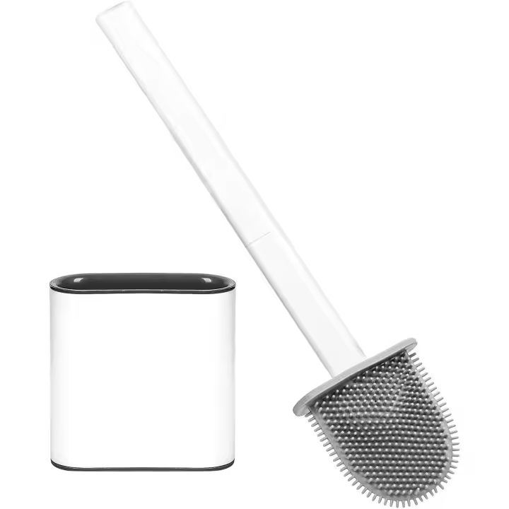 Cepillo de baño de silicona extraíble para montaje en pared - 1