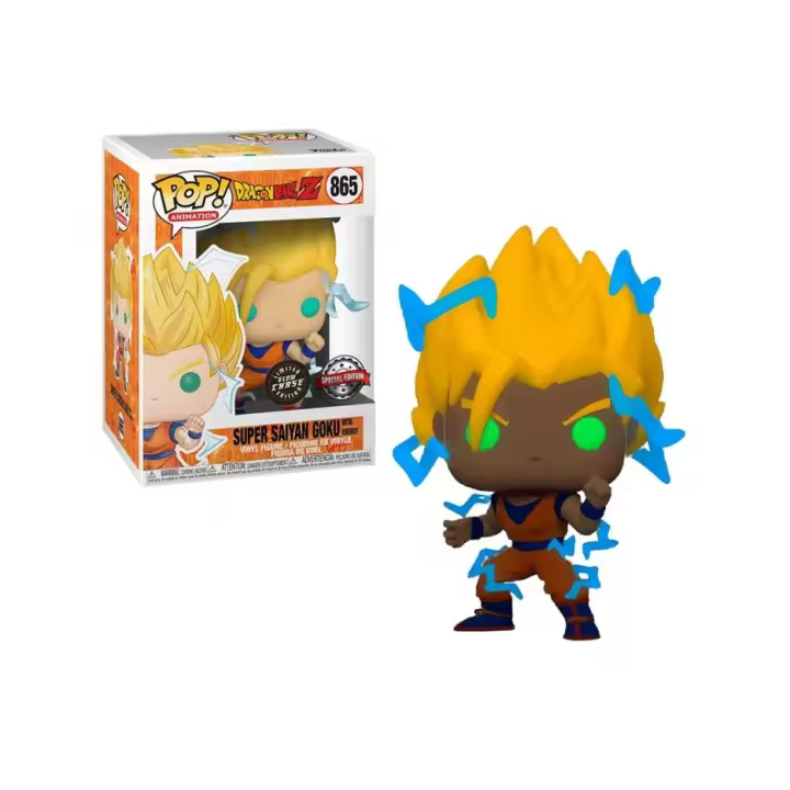 Funko Pop Super Saiyan Goku With Energy Dragon Ball Limited Chase 865 - 1