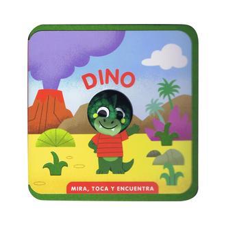 Libro Mira, toca y encuentra. Dino. Editorial LIBROOKS Año 2025 Autor ImageBooks ISBN 9788412921748