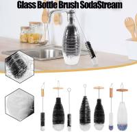 Cepillo De Limpieza Para Botellas De Vidrio Y Vino Con Mango De Madera De Abeto Herramienta De Limpieza Para Cocina Y Cristalería Soda Stream - details 0