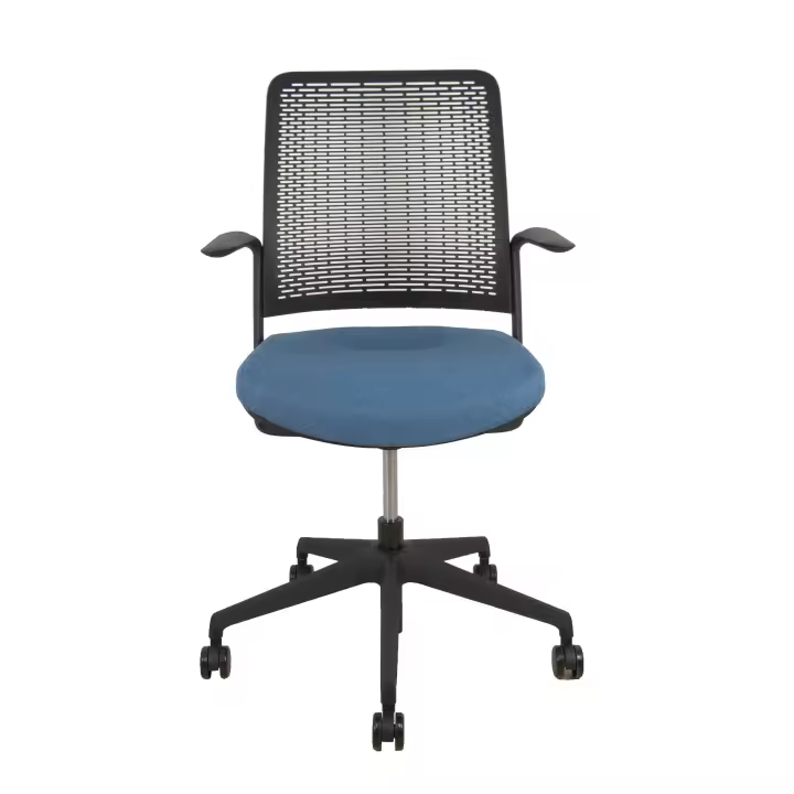 Silla de Oficina Negra Piqueras Y Crespo con Mecanismo Sincro y Ajuste Automático - 1