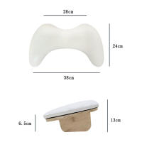 Almohadilla De Manicura Tilt Dos Manos Portátil Desmontable Soporte Para Manos De Uñas Estándar De Muñeca Almohadilla De PU - details 5