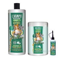 Pack de Tratamiento Rapunzel, Dona Flora Cosméticos, Champú de Biotina, Vitaminas y Castaña de Indias, mas Mascarilla, Tónico y Spray de Peinado con Protección Térmica. Tratamiento de Crecimiento capilar y Anticaida. 1000ml - details 4