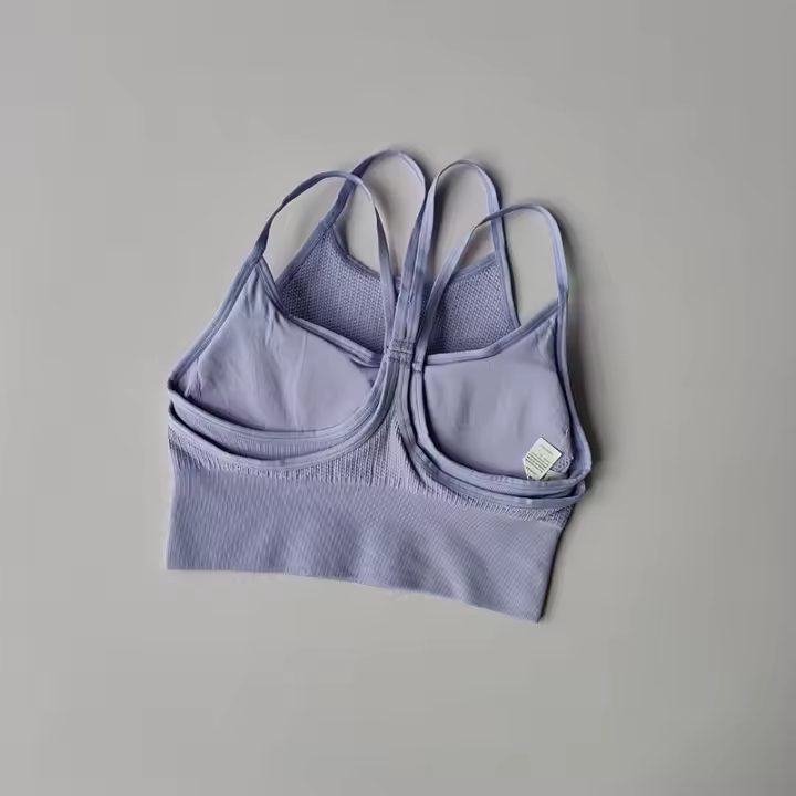 Bra De Deporte Para Mujer SKINOFSKIN De Alta Intensidad Cinturón Delgado Integrado Chaleco De Yoga Resistente a La Pérdida De Fuerza Secado Rápido Antichoque Para Running Y Fitness - 1