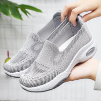 Zapatillas De Verano Para Mujer Zapatos Casuales Transpirables Zapatillas De Tela Suela De PVC Tacón Medio Envío Gratis - details 2