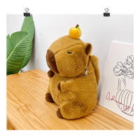 Mochila De Peluche Capybara Kawaii Moda Muñeco De Peluche Bolsa Para Niños Bolsa De Hombro Mini Mochila Regalo Para Novia - details 19
