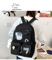 Mochila Escolar Para Niñas Teenager 5 Piezas Set Con Gran Capacidad Y Varios Bolsillos Canvas Resistente Y Versátil Para Viajes Y Estudio - details 28