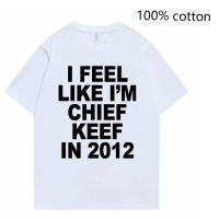 Camiseta Gráfica I Feel like I'm Chief Keef En 2012 Para Hombre Y Mujer Estilo Rap Meme Verano Cuello Redondo Manga Larga Algodón Oversize - details 1