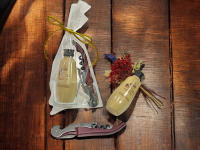 Lote de 10 miniaturas de bebida de 5 cl y sacacorchos en chupito de cristal con bolsa de regalo con lazo - Regalos originales para invitados de boda, aniversarios, comuniones, bautizos, cumpleaños, despedidas de soltero/soltera - details 9