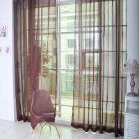 Cortina De Tules Colorida Transparente Y Sutil En Poliéster Para Dormitorio Cocina Sala De Estar Habitación De Niños Aula Con Bolsa De Acero En Rojo Negro Azul Verde - details 18