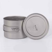 Lixada Tetera De Titanio Ultraligera Portátil Con Tapa Y Mango Plegable Para Camping Y Senderismo Al Aire Libre Material De Titanio - details 6