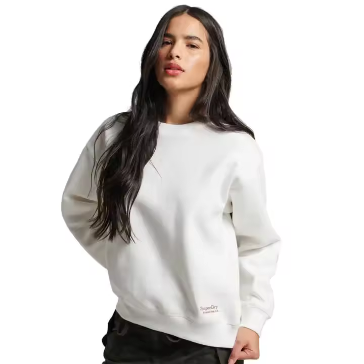 Superdry Sudadera Essential Logo Unbrushed Blanco - 1