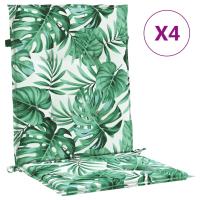 vidaXL Cojín silla jardín respaldo bajo 4 uds tela Oxford Color Antracita,  Azul,  Verde y mas Cojín Decorativo de Asiento Cojines de muebles de salon - details 3