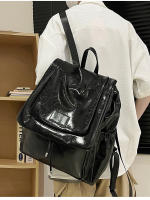 Bolso tipo mochila para el hombro con colgante, moderno, sencillo, informal y de gran capacidad para mujer, con textura y estilo. - details 22