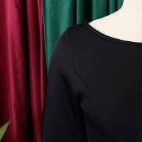 Vestido Elegante Para Mujer 2024 Moderno Cuello Redondo Tres Cuartos Ajustado a La Cadera A-Line Midi Fiesta Cumpleaños Cena Boda - details 28