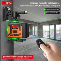 Nivel Láser Automático 4D 16 Líneas 360 Grados Verde Recargable Tipo-C 5200mAh Herramientas De Construcción Ruler De Ángulo - details 3
