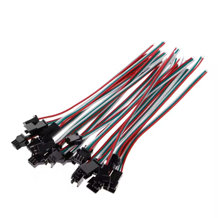 Conector De Cable JST SM 3 Pines Macho Hembra Para Tira De Luces LED WS2812B WS2812 WS2811 Compatible Con Lisxchda Origine China Continental - 1