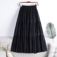 Falda Midi Marrón Cottagecore Para Mujer Y Adolescentes Blusa De Lino Y Poliéster Baja Aireada Vintage Fairycore Estilo Americano Retro - details 2
