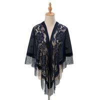 Cardigan Con Borlas Y Parches En V Para Mujer Estilo Vintage Chaqueta De Noche Para Fiesta Y Comidas Talla Única Color Múltiple - details 14