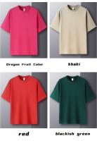 Camiseta De Algodón Puro 100% Para Hombre Manga Corta Verano Moda Casual Color Sólido Cuello Redondo Top Amplio Para Pareja - details 12