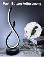 Lámpara De Mesa Moderna Creativa 3 Colores Ajustable Para Dormitorio Sala De Estar Lectura Oficina Decoración De La Cama Iluminación - details 4