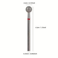 Juego De 4 Piezas De Bit De Cutícula Profesional Para Manicura Y Pedicura De Gel Acrílico Herramienta Eléctrica De Calidad De Salón Material De Acero Inoxidable Y Diamante - details 1