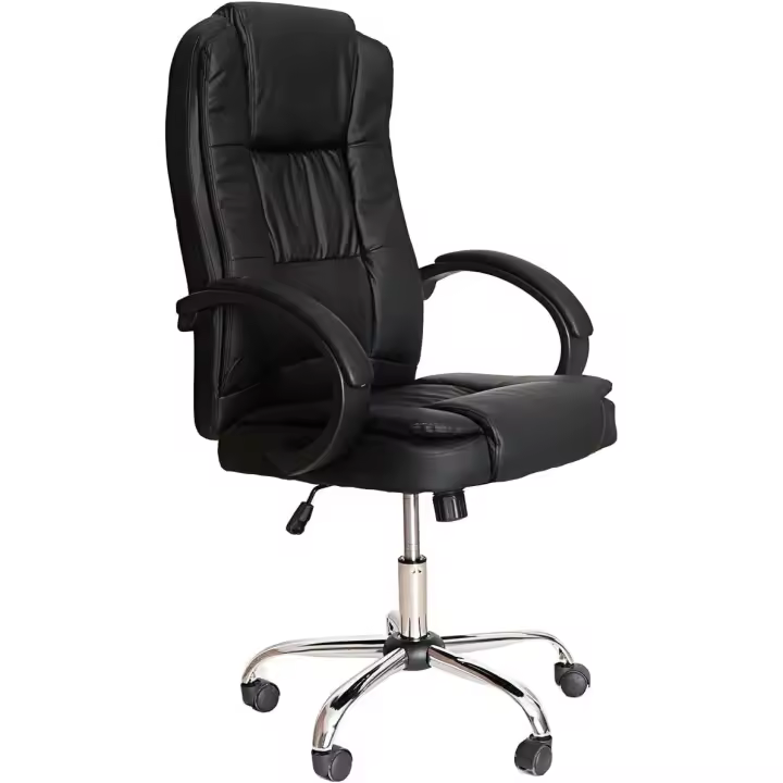 DUPI  Silla de Escritorio Acolchada Manager 64x62x124cm con Reposabrazos y Soporte Lumbar - 1