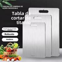 Tablas De Corte De Acero Inoxidable 304 De Grado Alimenticio Doble Cara Para Cocina Resistente Al Desgaste Fácil De Limpia - details 0