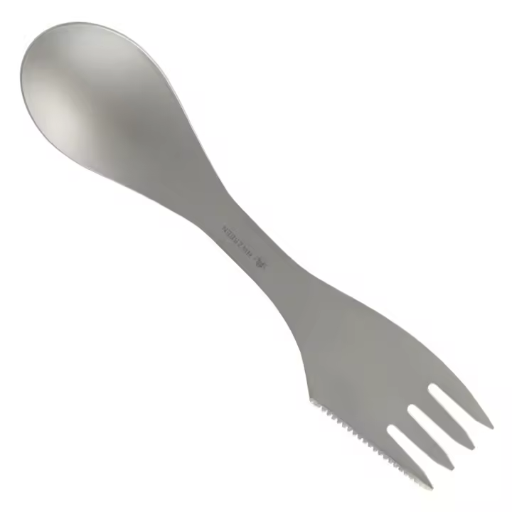 Ti Spork 3-en-1 Cuchara Tenedor Cortador Para Camping Y Senderismo Utensilio De Camping De Titanio Combi - 1
