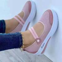Nuevos Zapatos De Mujer Casual Sólido Plataforma Transpirables Con Malla Zapatillas Deportivas Cómodas Para Hacer Ténis Cierre SLIP-ON Talla Verdadera - details 5