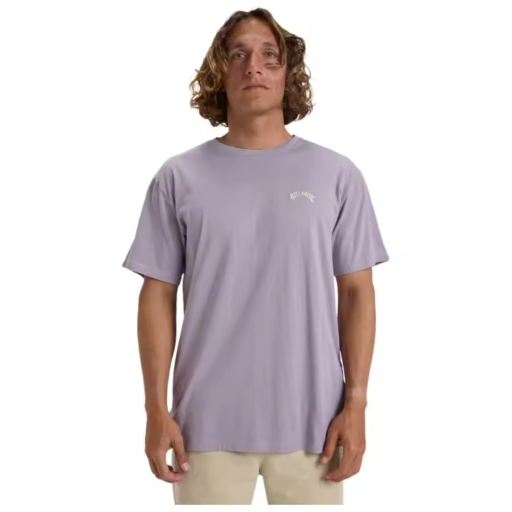 Camiseta de Manga Corta Billabong Arch Crew para hombre en color morado - 1