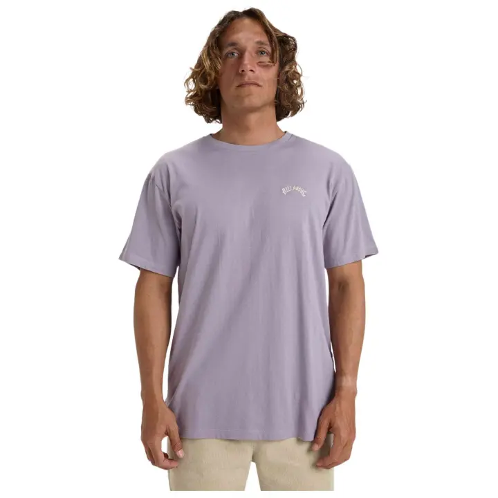 Camiseta de Manga Corta Billabong Arch Crew para hombre en color morado - 1