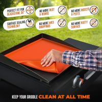 Funda de silicona para plancha de 43,2 cm, resistente al calor, para Blackstone, cubierta de parrilla de 17 pulgadas, protector de cubierta para cocinar al aire libre - details 0