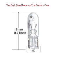 10pcs Lámparas Halógenas T5 12v 1.2w W2W Blanco Para Iluminación De Tablero Y Instrumentos De Coche Luz Interior Automática Para Estilización Del Vehículo - details 0