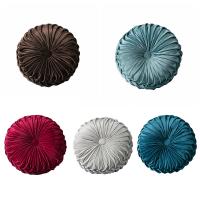 Cojín Redondo De 35cm De Terciopelo Para Decoración De Sofá Cama Silla De Oficina Con Patrón 3D De Calabaza Y Rueda De Vehículo - details 6