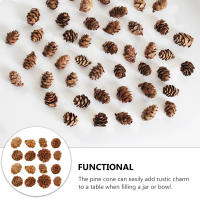100 Pcs Conos De Pino Miniatura De Madera Para Decoración De Árbol De Navidad Y Props Fotográficos Creativos Artesanía Clásica - details 4