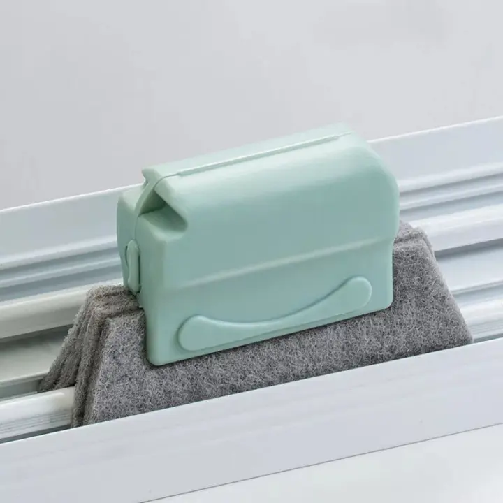 Cepillo De Limpieza Para Ranuras De Ventanas Herramienta De Limpieza De Cocina Eco-amigable Pequeño Cepillo De Plástico Para El Hogar - 1
