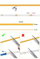 Tira LED COB Super Delgada 5mm Alta Densidad Flexible 1m 2m 3m 4m 5m Para Decoración De Habitaciones Y Luz De Televisión - details 6