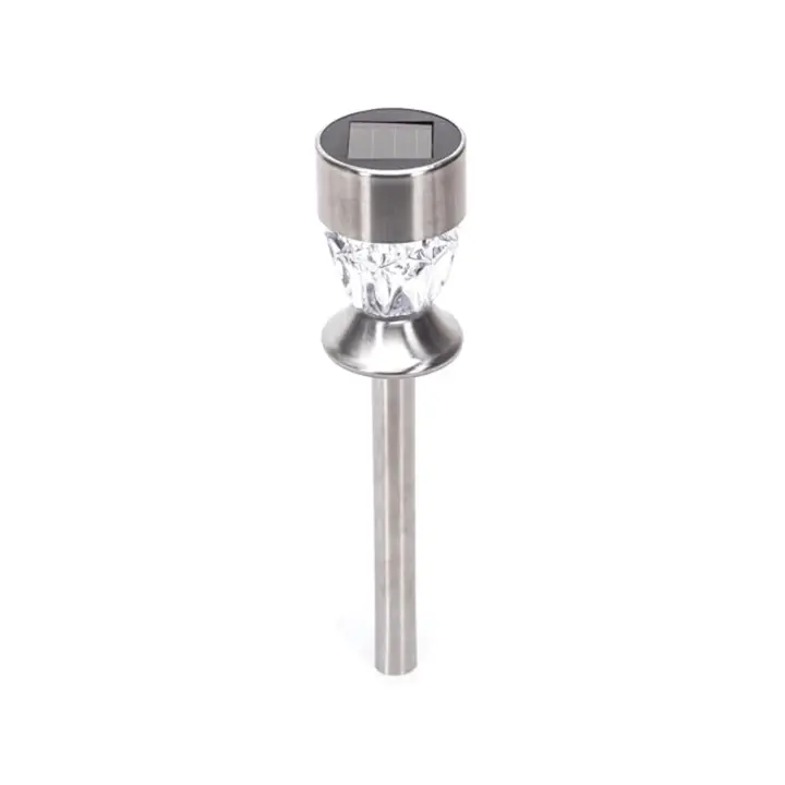 Aigostar Luz Diamond 3000K solar LED de ambiente para césped de acero inoxidable - 1