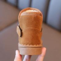 Botas De Nieve Para Niños Y Niñas Marrón Gris Rosa Y Rosa Suaves Y Gruesas Para Invierno Zapatos Planos De Algodón Para Niños - details 5
