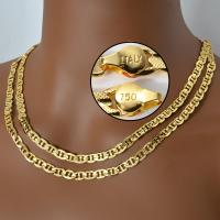 Collar De Cadena Estilo Cubano De Lujo Para Hombres Y Mujeres Joyería Hip Hop Diseño Italiano Plata De Oro 18K En Aleación De Cobre - details 3