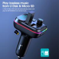 Transmisor FM Bluetooth Para Coche 5.0 Con Cargador USB PD Accesorios Electrónicos Carro GRWIBEOU MP3 Player - details 9