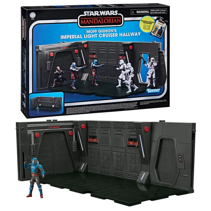 Playset Moff Gideons Imperial Light Cruiser Hallway + figura Mandalorian Privateer Star Wars 9,5cmFigura  Coleccionable - Idea de Regalo- Mercancia Oficial - Juguetes para Niños y Adultos - Movies Fans - Muñeco para Coleccionistas y Exposición - 1