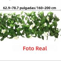 1PC Valla De Privacidad Expansible Para Balcones Y Jardines Decoración De Pared Con Hiedra Artificial Estilo Elegante Para Jardín Y Escenario Exterior - details 10